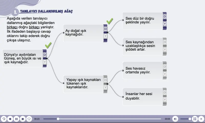 Tanılayıcı Dallandırılmış Ağaç Etkinliği